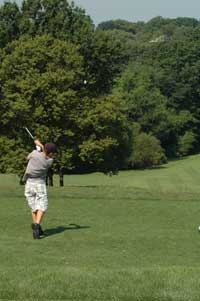 NYC Jr Golf Player Driving the ball