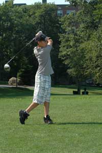 NYC Jr Golf Player Driving the ball